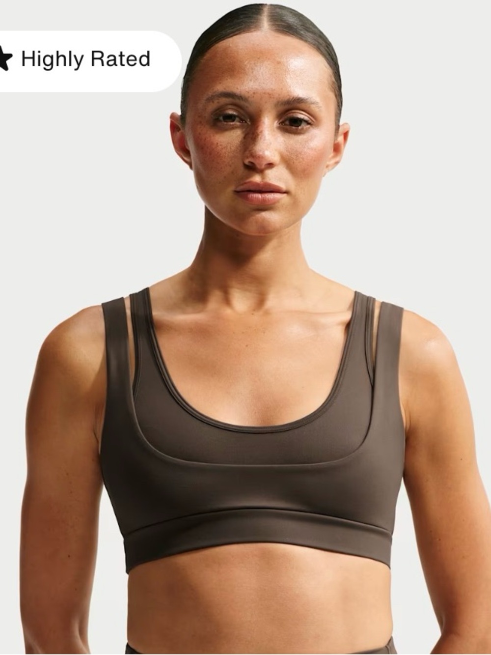 NWT Nikeskims Matte Women’s double strap scoop bra - M